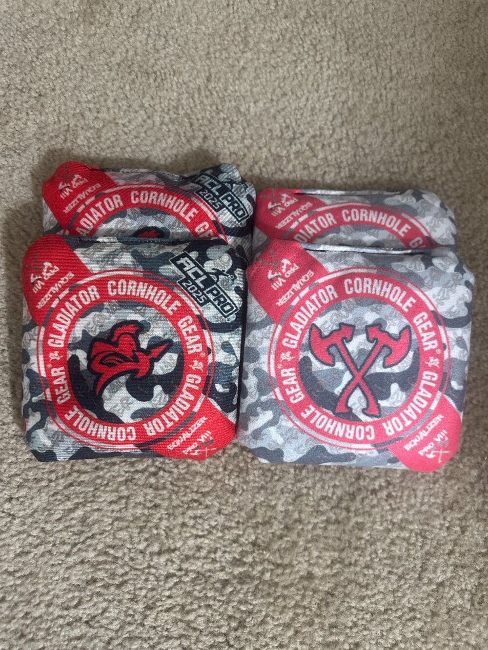Gladiator Cornhole Gear 2025 Equalizer Pro Bags & Sidekick carrying case